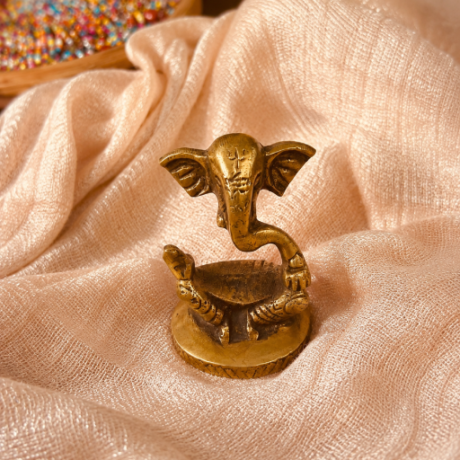 Brass Metal Ganesh sculpture