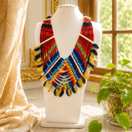 Naga Tribal Multi-Strand Statement Necklace #TN200100
