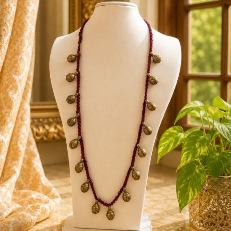 Brass Bell Tribal Necklace #TBBN007